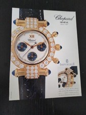 CHOPARD GENEVE IMPERIALE CRONOGRAFO ORO DIAMANTI VINTAGE WATCH OROLOGIO AD PUB