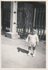  B4 - Foto Photo Fotografia Anni 40 - Bambino primi passi