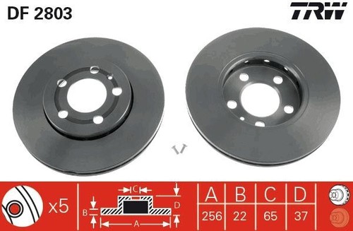 Trw discofreno df2803 - discofreno,