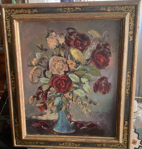 Quadro antico olio tela - quadro,
