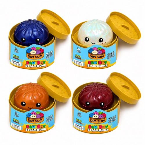 4pcs squishy steam bunz - 4pcs,