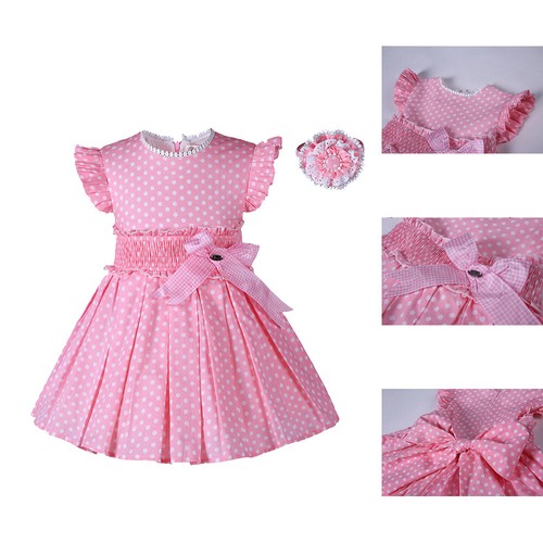 Abito spagnolo rosa bambina