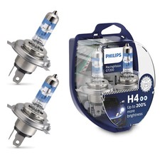 Coppia Lampade Lampadine Philips RacingVision GT200 12V H4