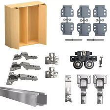 Kit Ferramenta Scorrevole Per Anta Mobili E Armadi Pieghevole Opzione Soft 50kg.