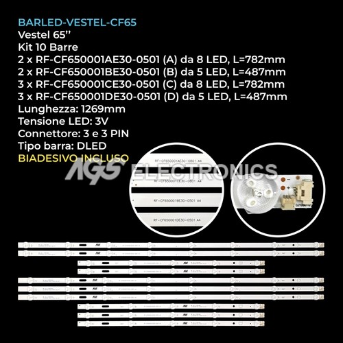 Kit barre strip led tv - 10,
