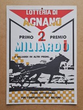 Locandina lotteria di Agnano -