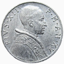 VATICAN CITY. 5 LIRE, 1953