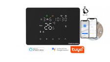 Cronotermostato Wifi Termostato Smart Touch Nero Da parete o Box 503 App Smartli