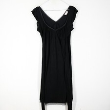 Vestitino Max&Co Taglia M Donna Seta Viscosa Logo Comodo Pratico Tinta Unita Ner