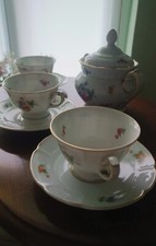 Set 3 Persone Tazzine Caffè+Zuccheriera Rosental