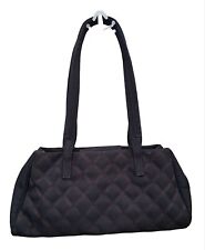 Borsa A Spalla Nera In Tessuto Vintage Laura Biagiotti Usata