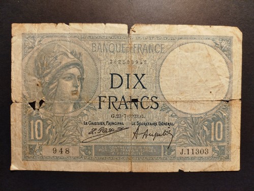 Banconota 10 franchi - da,