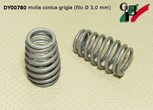 Molla conica grigia filo ø - molla,