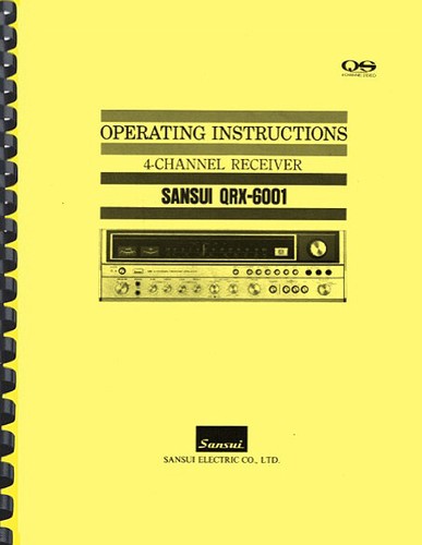 Sansui qrx 6001 - qrx-6001, ricevitore