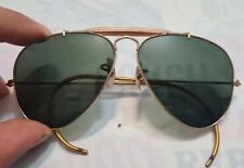 occhiali da sole VINTAGE B&L RAY BAN PLACCATI IN ORO RB3 TRU TRU GREEN GLASS...