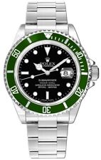 Rolex Submariner Kermit Orologio Uomo Quadrante Nero Acciaio Inox 40mm 16610LV