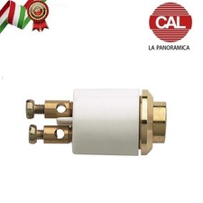 PULSANTE CAL OTTONE LUCIDO P60 diametro 18