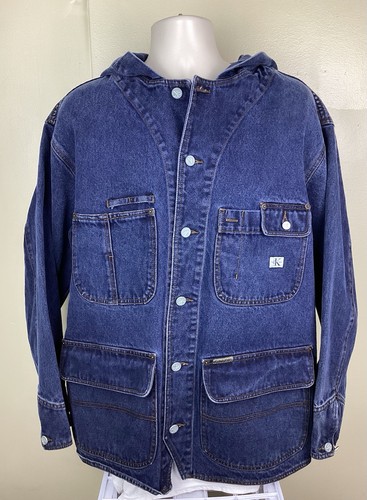 Cappotto denim con cappuccio