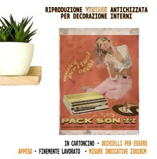 PACK SON MANGIADISCHI 45 GIRI MC HIPPY 60'S VINTAGE 69 NEW PUBBLICITARIO POSTER
