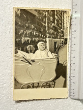 CARROZZINA BIMBA VECCHIA FOTOGRAFIA OLD PHOTOGRAPH 1950