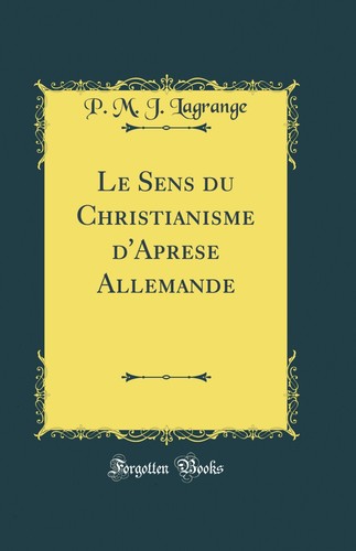 Sens christianisme - le, du
