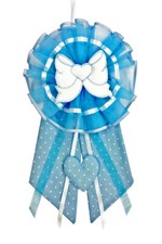 Fiocco Nascita Azzurro Cuore
