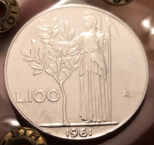Moneta 100 lire 1961 - moneta,
