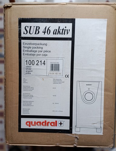 Subwoofer aktiv quadral - 46,