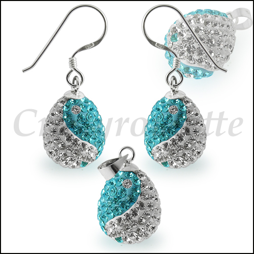 925 argento strass set - strass,
