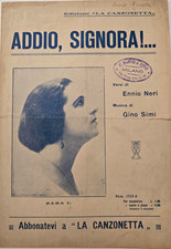 Spartito d’epoca ADDIO
