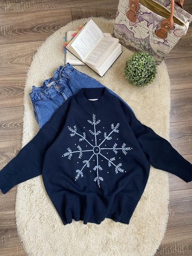 Maglione donna julipa blu - blu, navy