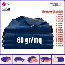 TELO occhiellato impermeabile Telone pesante PER copertura 3x2 3x4 4x4 auto