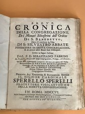 Fabriani Cronica  Monaci Silvestrini Benedettini 1706 San Silvestro Agiografia