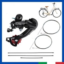 Cambio posteriore 6v velocità per BICI CITY BIKE CTB 28 shimano TOURNEY e guaine