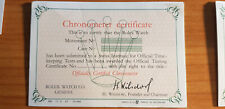 Rolex Cronometro Certificato