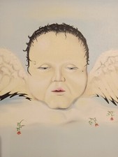 Olio Su Tela putto angelo