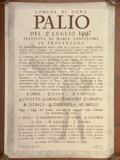 Manifesto Palio di Siena