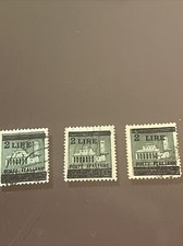 Francobollo Lire 2 su Cent. 25 sovrastampa "Poste Italiane", R.I.S.--