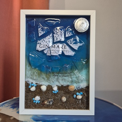 Quadro bottiglia rotta - , gin