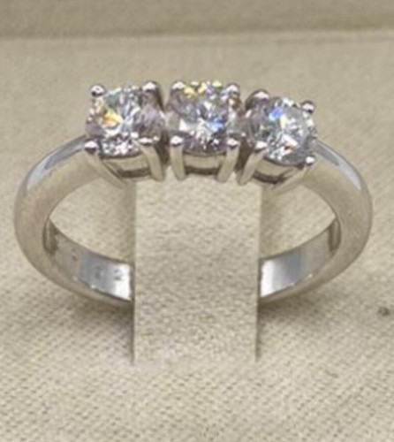 Anello trilogy oro bianco - trilogy, in