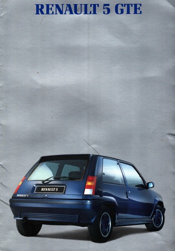 Brochure renault gte del - brochure, r5