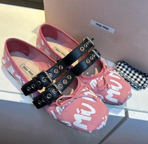 Ss18 miu ballerina flats - miu,