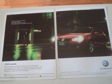 advertising Pubblicità 2005 VOLKSWAGEN GOLF GTI