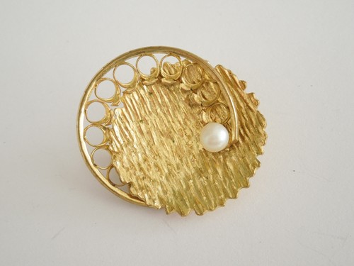 Vintage spilla colore oro - colore,