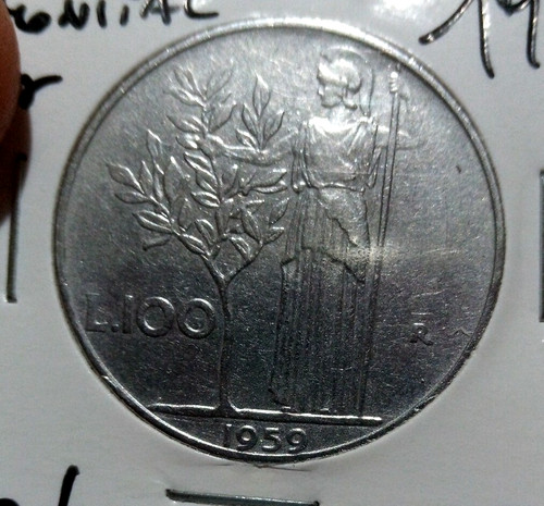 100 lire 1959 - 1959, minerva