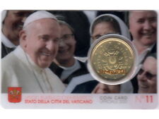 Euro VATICANO 2020 COIN CARD 50 CENT fdc in Folder Ufficiale