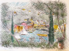 M. Cascella: "Portofino - Mare