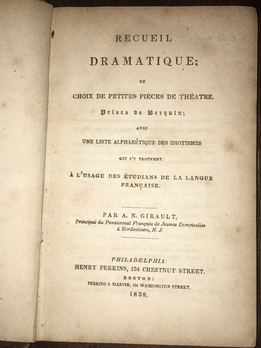 Recueil dramatique - (1838),