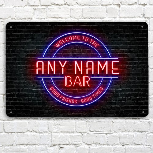Insegna bar personalizzata - bar,