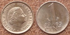 MONETA DA 1 CENTESIMO. OLANDA